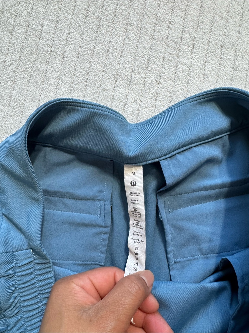 lululemon athletica Dusty Blue Wide-Leg Drawstring Track Pants - Picture 10 of 12